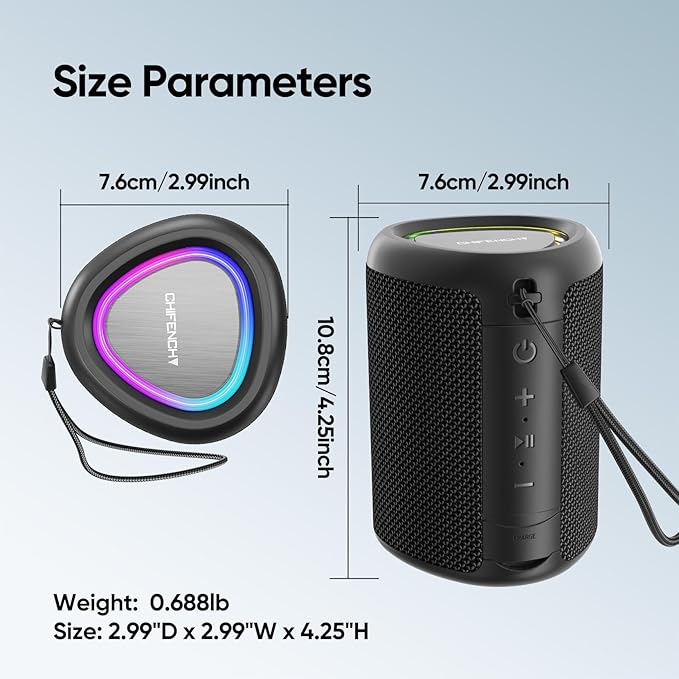 Portable Bluetooth Speaker Beach Essentials: Powerful Crystal Clear - Image 9