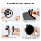 K&F Concept Clip On 67mm Variable ND2-32 Magnetic Phone Lens Filter Kit - Image 6
