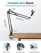 InnoGear Webcam Stand, Boom Arm Mount Stand - Image 4