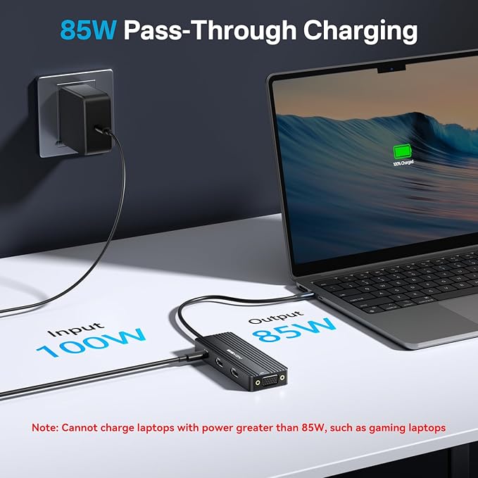 ACASIS USB C Docking Station Dual Monitors, 8-in-1 Laptop Docking Station - Image 7