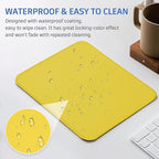 Yellow Mouse Pad, 10.2 x 8.2 inches, Non-Slip Waterproof Rubber - Image 6