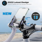 New Upgraded Bike Phone Mount Holder Two Connectors Quickly Lock and Release - Image 2