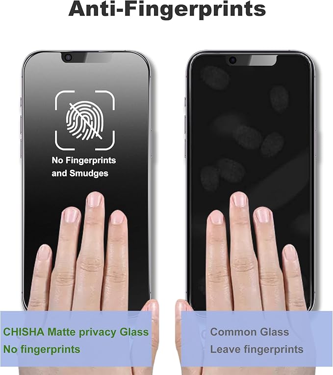 Matte Privacy Screen Protector for iPhone 14/iPhone 13Pro /13 Screen Protector - Image 3
