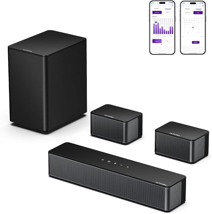 ULTIMEA 5.1 Sound Bar for Smart TV, Virtual Surround Sound System for TV by ULTIMEA