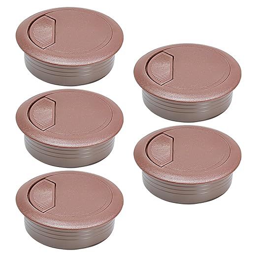 5 Pcs Desk Grommet 2-1/16" / 53 mm, Desk Cord Hole Cover, Cable Grommet ABS by EASYEAH