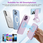 Phone Stand, Foldable Magnetic Phone Tripod, Angle Adjustment & Strong Magnets - Image 3