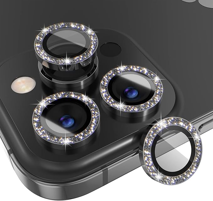 Choiche [3+1 for iPhone 14 Pro/iPhone 14 Pro Max Camera Lens Protector Bling by Choiche