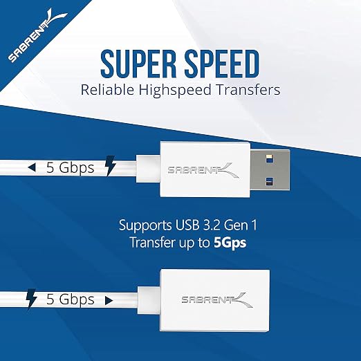 SABRENT 22AWG USB 3.0 Extension Cable A Male to A Female 6 Feet - Image 4