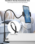 Flexible Gooseneck Tablet Holder, 360° Adjustable Phone Mount - Image 2