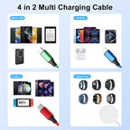 Charger Compatible for Apple Watch, 4 in 2 Multi Charging Cable for Multiple - Image 5