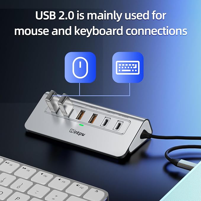 USB C Hub Ethernet, 10Gbps USB Docking Station 10-in-1 - Image 5