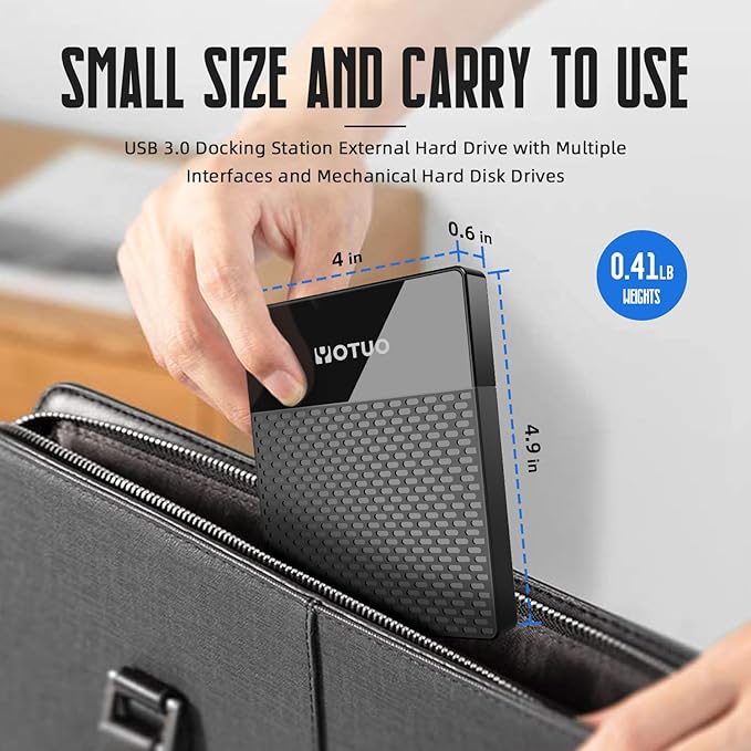 YOTUO Portable 750GB Docking Station External Hard Drive, USB C Multiport Hub - Image 6