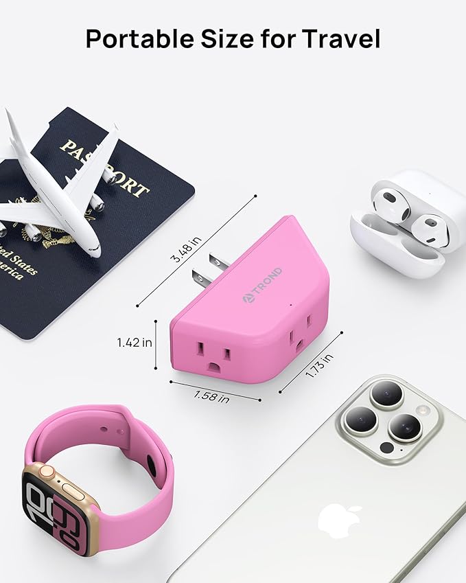TROND Pink Outlet Extender - Image 6