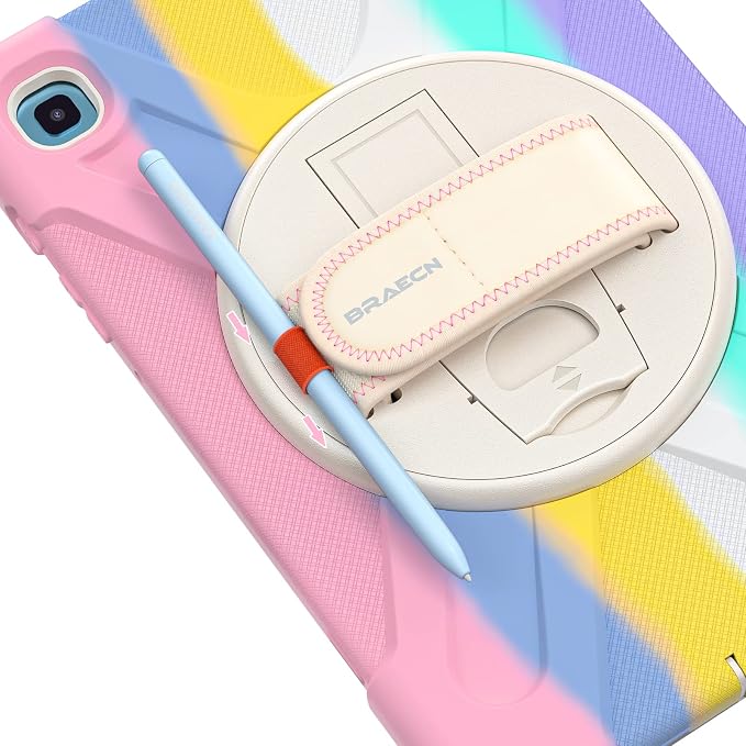 BRAECN for Galaxy Tab S6 Lite Case for Kids, Heavy Duty Rugged Shockproof Case - Image 7