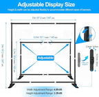 FUDESY 8x8 ft Backdrop Banner Stand, Heavy Duty Adjustable Background Stand Kit - Image 2