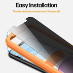 Power Theory Designed for iPhone 11, iPhone XR Privacy Screen Protector - Image 2
