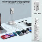 500W Charging Station for Multiple Devices, 10 Ports Charging Blocks for - Image 2