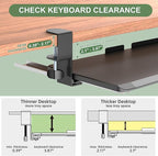 Extra Large Keyboard Tray Under Desk - Image 4