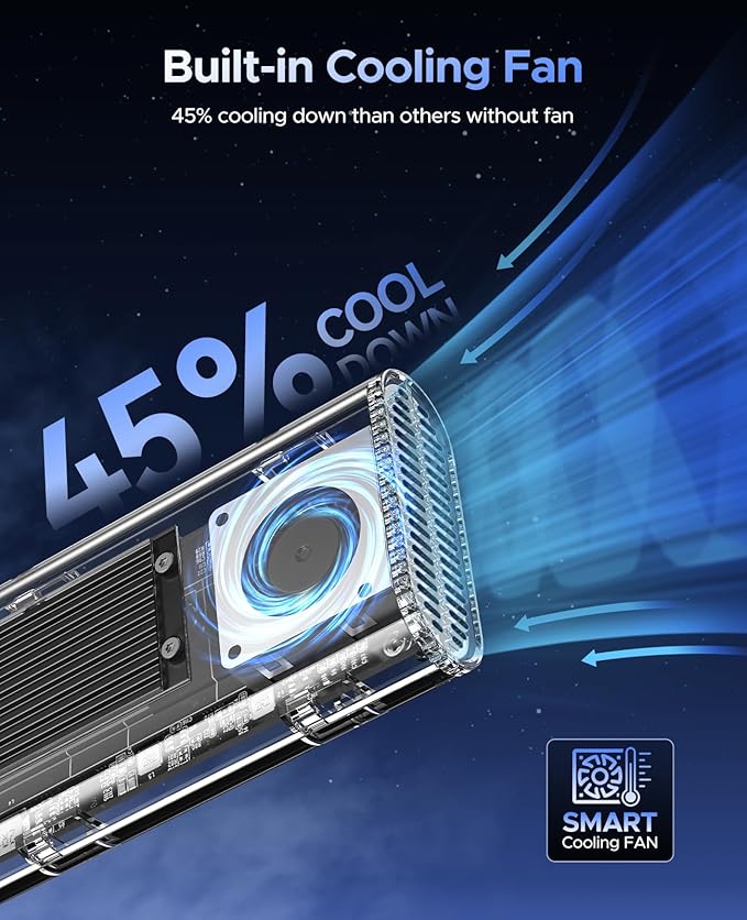 ORICO 40Gbps M.2 NVMe SSD Enclosure - Image 3