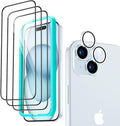 ESR 3+1 Pack for iPhone 15 Screen Protector, 3 Tempered-Glass Screen Protector by ESR