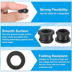 PATIKIL 13mm / 1/2 Inch Drill Hole, 3/8 Inch ID Rubber Grommets - Image 3