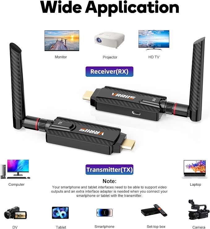 Wireless HDMI Transmitter and Receiver, Plug and Play, 1080P Wireless HDMI - Image 8
