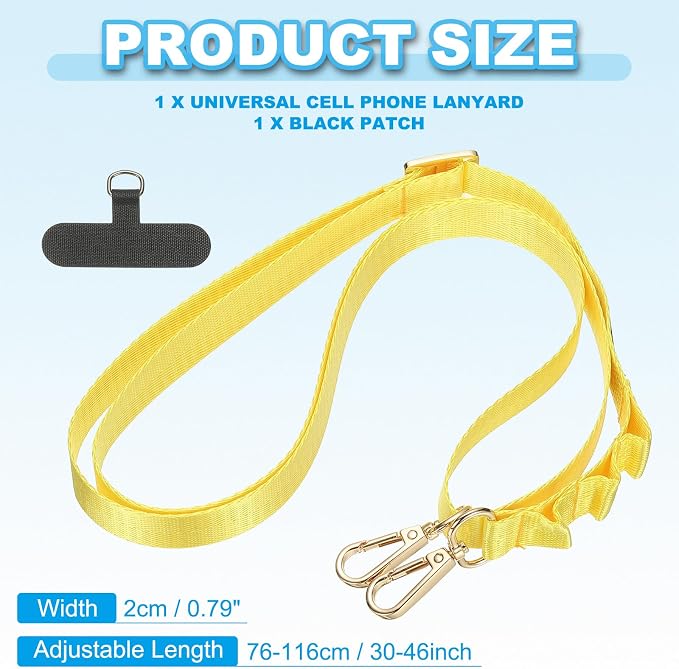 PATIKIL Universal Cell Phone Lanyard, Adjustable Crossbody Phone Strap - Image 2