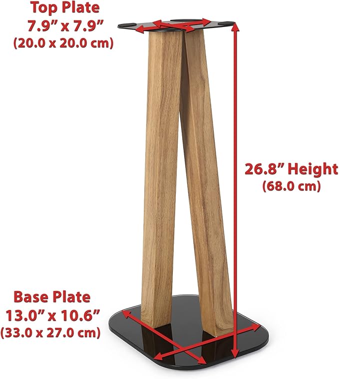 EXIMUS One Pair Fixed Height Universal Speaker Floor Stands - Image 5