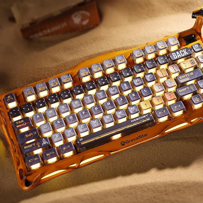 GravaStar Mercury K1 Pro Wireless Mechanical Gaming Keyboard, Aluminum Alloy - Image 5