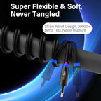 Elecan Mini Toslink to Toslink Digital Optical S/PDIF Audio Cable 8 Ft - Image 2