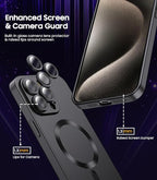 Magnetic for iPhone 15 Pro Case Slim Soft Silicone Bumper Shockproof Metallic - Image 3