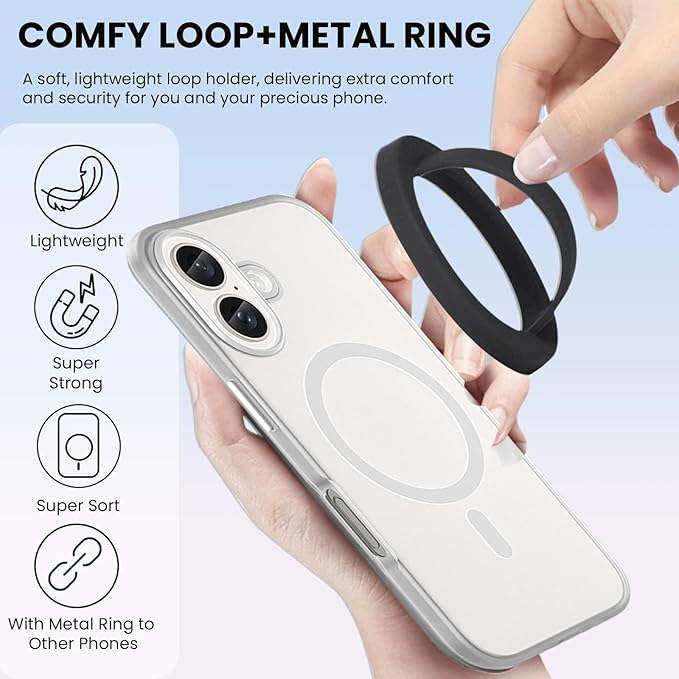 Magnetic Silicone Ring Grip Phone Holder, Loop Grip Phone Holder, Magnetic - Image 5