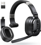 TECKNET Bluetooth Trucker Headset, Single and Dual Ear Wireless Headset by Tecknet