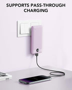 VRURC Portable Charger Built-in Cables and AC Wall Plug, USB C Power Bank - Image 2