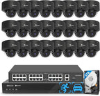 4COVR 4K PoE 32 Channel Security Camera System AI Human Vehicle Detection by 4COVR