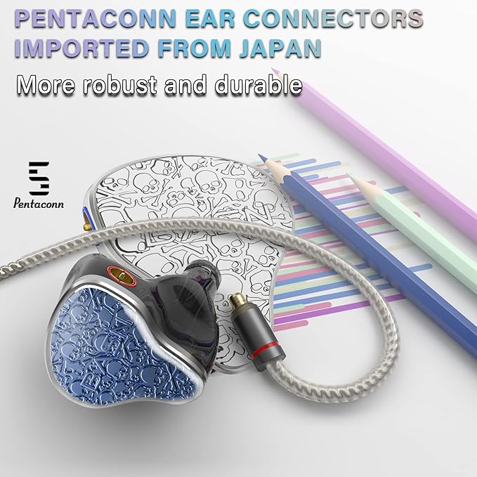 BASN Bmaster5 in Ear Monitors, 1DLC Diaphragm+4BA 5 Drivers IEM Earphones - Image 3