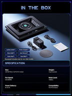 llano V12 Laptop Cooling Pad, Gaming Laptop Cooler Stand - Image 7