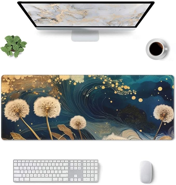 Gaming Mouse Pad, Large Non-Slip Rubber Base Mousepad, Keyboard Mouse Mat - Image 3