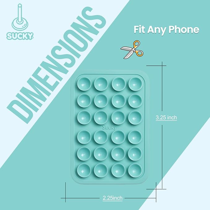 SUCKY Silicone Suction Phone Case Adhesive Mount - Image 6