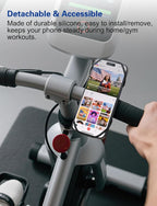 Bike Phone Holder, Motorcycle Cell Phone Mount- 360° Rotatable, Silicone - Image 7