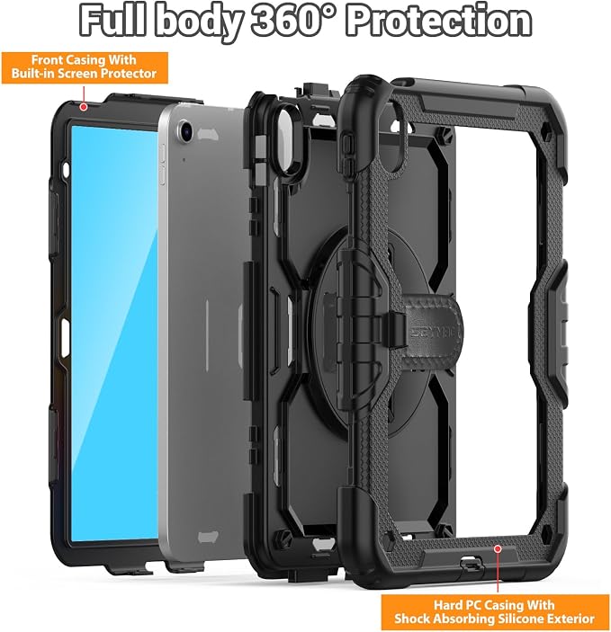SEYMAC for iPad 11th/10th Generation Case 2025/2022, Sturdy Heavy Duty - Image 5