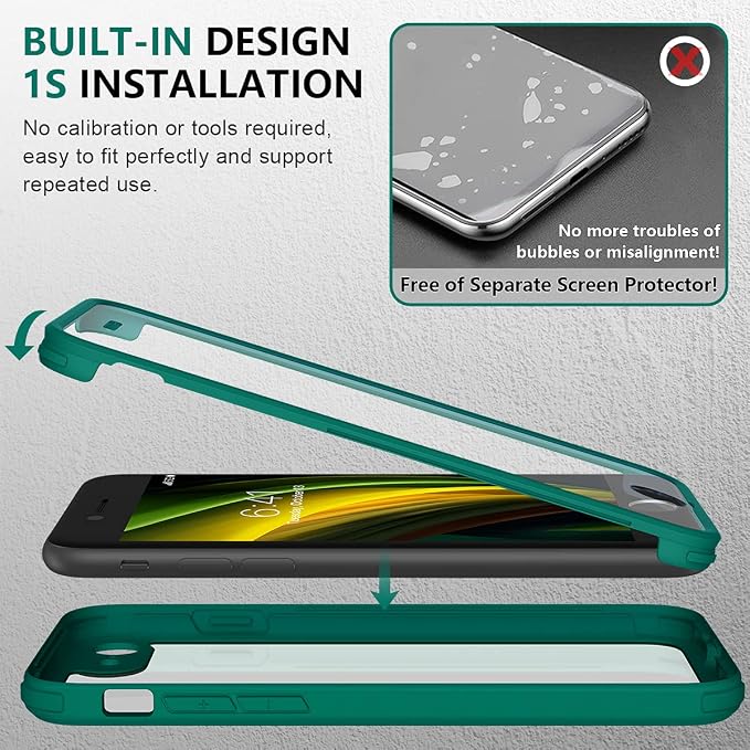 Miracase for iPhone SE Phone Case 3rd/2nd Generation 2022 2020 Full-Body - Image 4