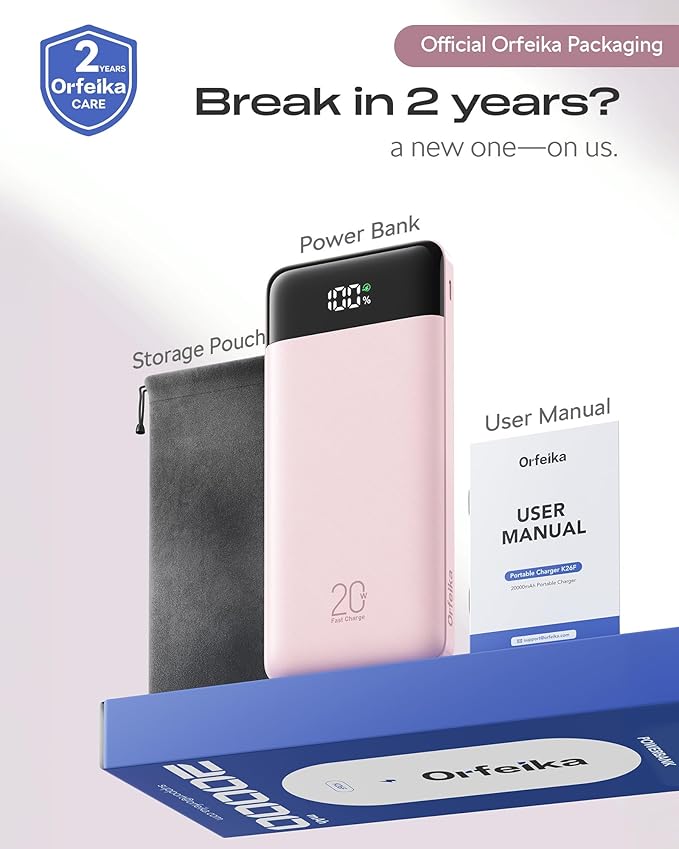 Orfeika 20000mAh Power Bank Fast Charging, Portable Charger - Image 9