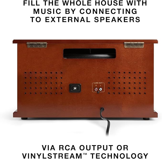 Victrola Navigator 8-in-1 Bluetooth Record Player - Image 6
