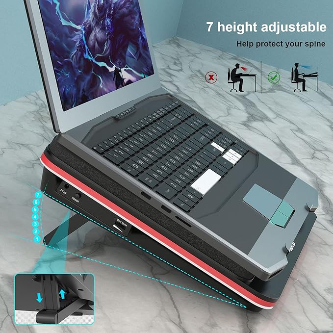IETS GT500 Powerful Turbo-Fan Laptop Cooling Pad - Image 5