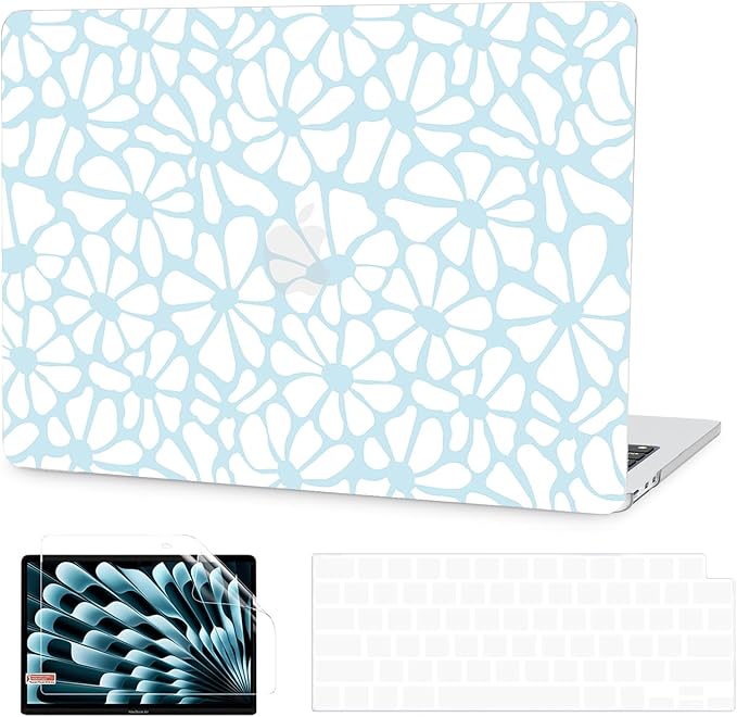 G JGOO Compatible with MacBook Air 13 inch Case 2025 2024 2023 2022 M4 A3240 M3 by GJGOO