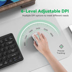 Bluetooth Mouse Rechargeable Wireless Mouse 2.4GHz - Image 3