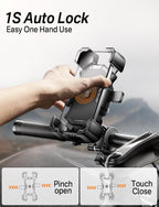 Bike Phone Holder Handlebar, Motorcycle Phone Mount, ATV Cell Phone Clamp - Image 4