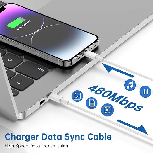 2Pack iPhone Fast Charger, Type C Charger Fast Charging Power Delivery Fast - Image 5
