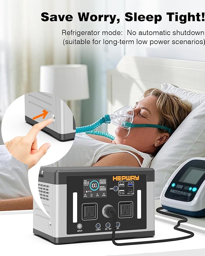 Portable Power Station 700W, 577Wh Solar Generator Surge 1000W Pure Sine Wave - Image 2